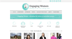 Desktop Screenshot of engagingwomen.com.au