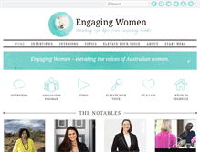 Tablet Screenshot of engagingwomen.com.au